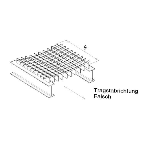 800x1000 P-Gitterrost (30x2, 33/33, feuerverzinkt)