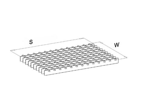 6100x1000 SP-Gitterrostmatte (30x3, 34/38, roh)